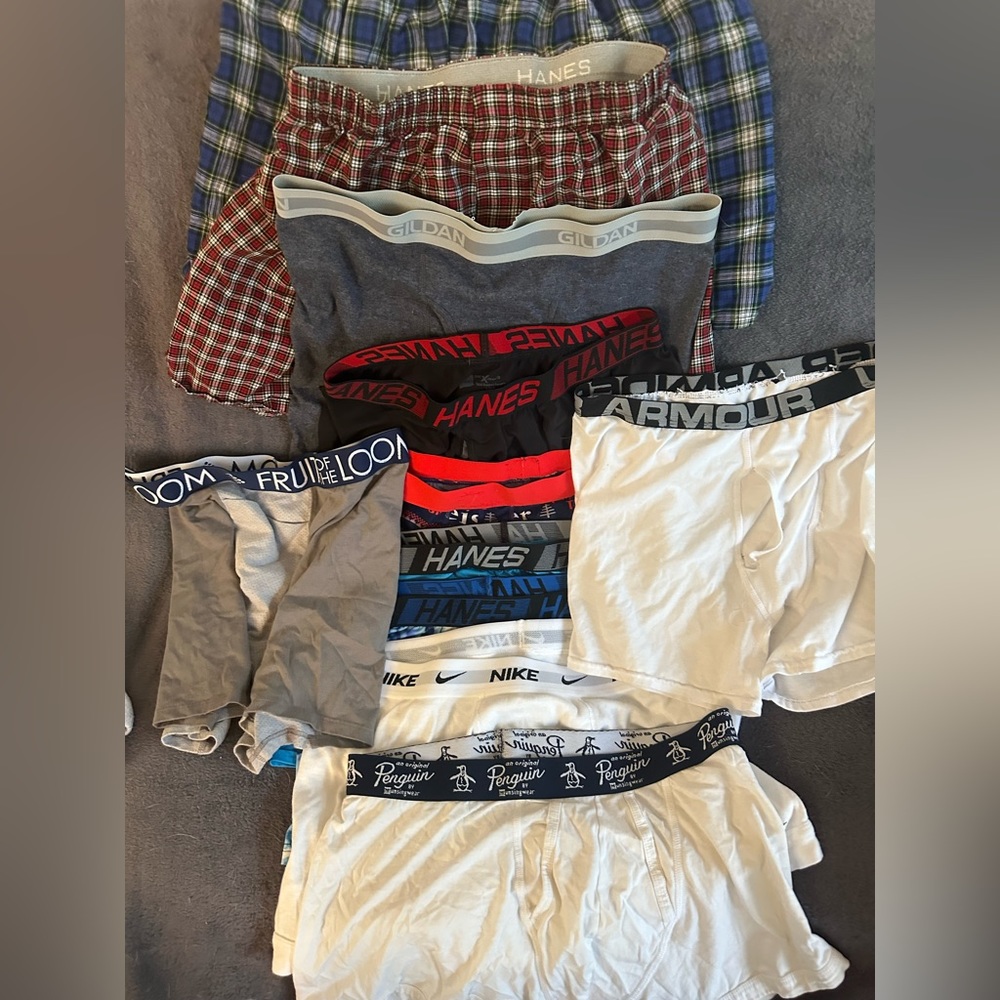 Set of 10 boxers and boxer briefs